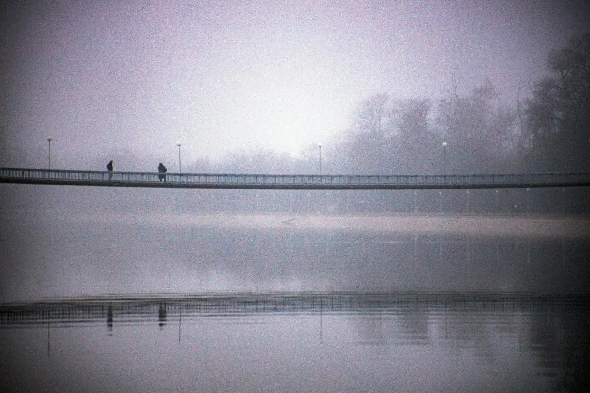 Bridge over calm water